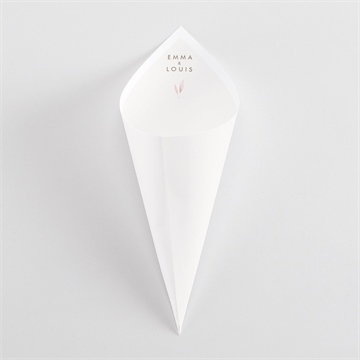 Cornet confettis mariage notre lien