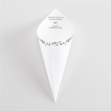 Cornet confettis mariage a l'ombre de l'olivier