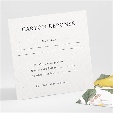 Carton réponse mariage citron sticker