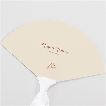 Eventail mariage élégance champêtre