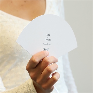 Eventail mariage bel eclat programme - Mise en situation