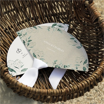 Eventail mariage intimité programme - Mise en situation