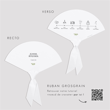 Eventail mariage nature chic programme - Mode d'emploi