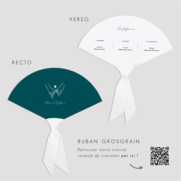 Eventail mariage notre union programme - Mode d'emploi