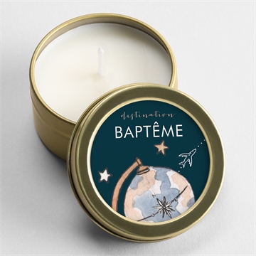 Bougie baptême mon passeport bapteme