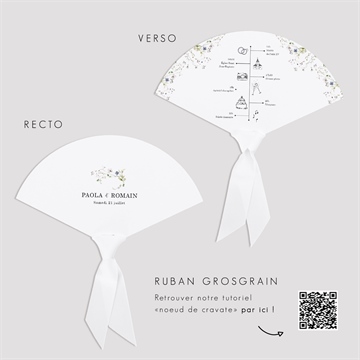 Eventail mariage complicité programme - Mode d'emploi