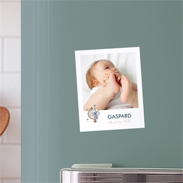 Faire-part naissance mon premier passeport duo - Mise en situation