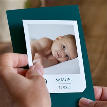 Faire-part naissance mes jolies icônes duo - Mise en situation