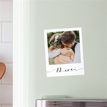 Remerciement mariage nature chic duo - Mise en situation