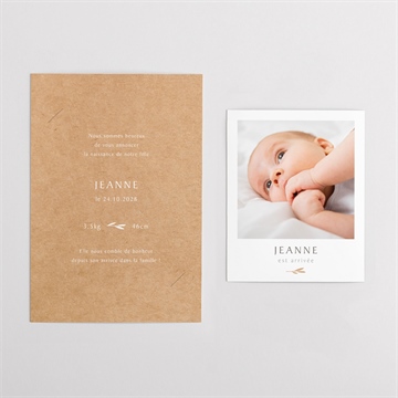 Faire-part naissance faire-part enveloppe duo - Vue d'ensemble