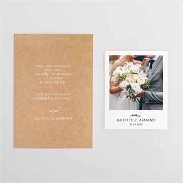Remerciement mariage bohème écolo duo - Vue d'ensemble