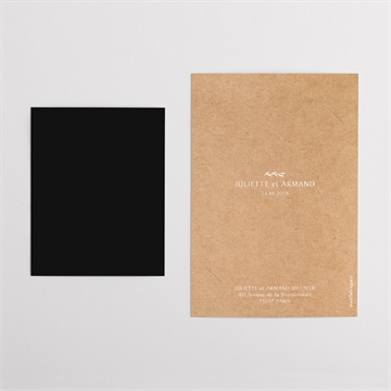 Remerciement mariage bohème écolo duo - Dos du remerciement