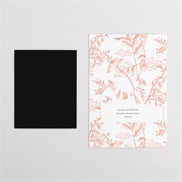 Faire-part naissance notre joie duo - Dos du faire-part