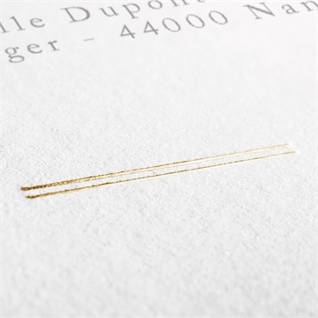 Faire-part naissance coloré dorure - Détail du dos du faire-part