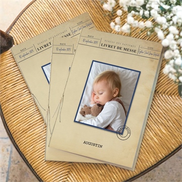 Livret de messe baptême télégramme baptême