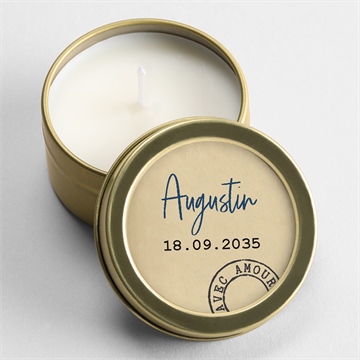 Bougie baptême télégramme baptême