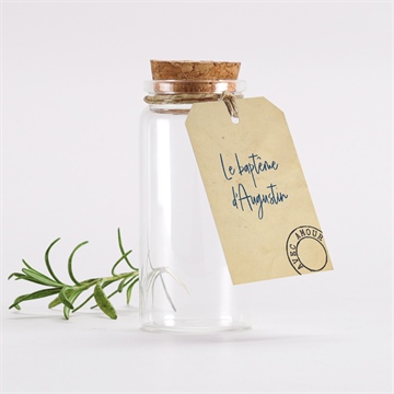 Mignonette baptême télégramme baptême étiquette