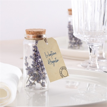 Mignonette baptême télégramme baptême étiquette - Mise en situation