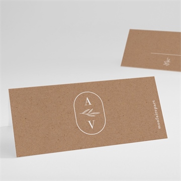 Marque-place mariage capsule champetre