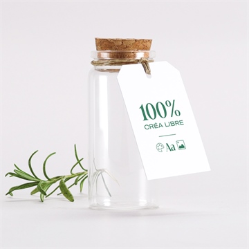 Mignonette baptême 100% à créer étiquette