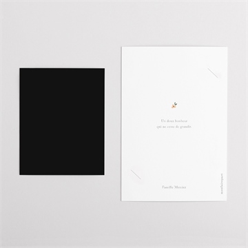 Faire-part naissance ma petite soeur - Dos du faire-part