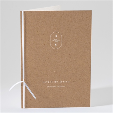 Livret de messe mariage capsule champetre