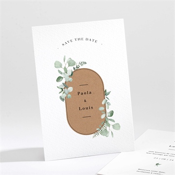 Save the Date mariage encapsulés étiquette