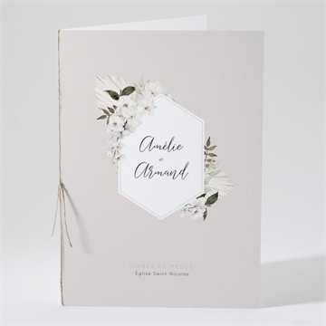 Livret de messe mariage orchidées
