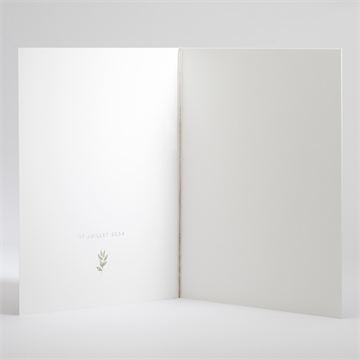 Livret de messe mariage orchidées - Intérieur du livret