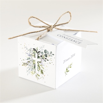 Boîte de dragées profession de foi affirmation duo