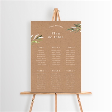 Plan de table mariage provençal magnet