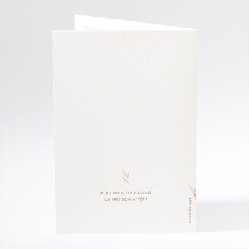 Menu mariage notre lien - Dos du menu