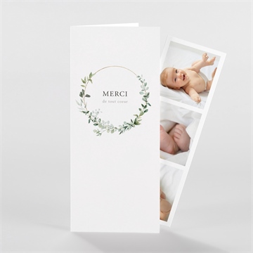 Remerciement naissance evidente sérénité