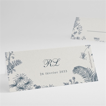 Marque-place mariage tropiques