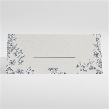 Marque-place mariage tropiques - Dos du marque-place