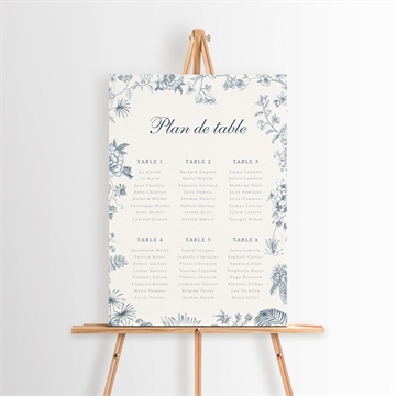 Plan de table mariage tropiques