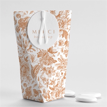 Boîte de dragées mariage passionnément étui