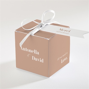 Boîte de dragées mariage engagés