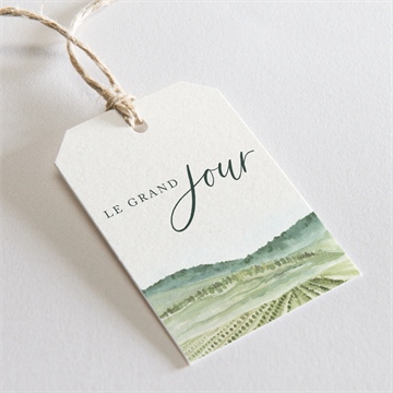 Etiquette mariage vigne