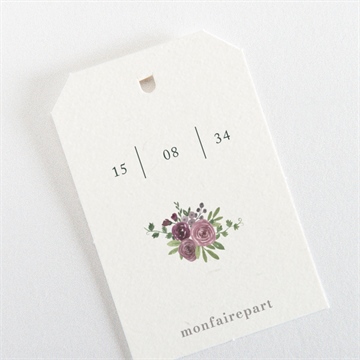 Etiquette mariage vigne - Dos de l'étiquette