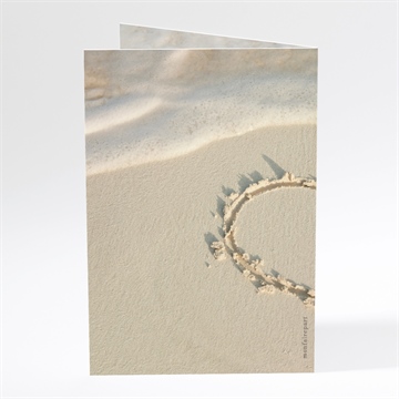 Menu anniversaire de mariage sous le soleil - Dos du menu