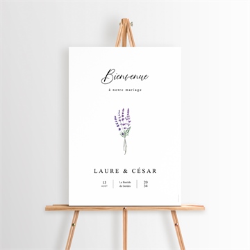 Panneau bienvenue lavande