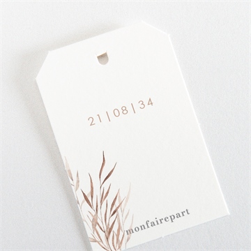 Etiquette mariage l'arche - Dos de l'étiquette