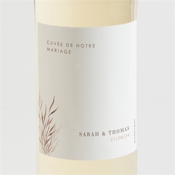 Etiquette de bouteille mariage l'arche