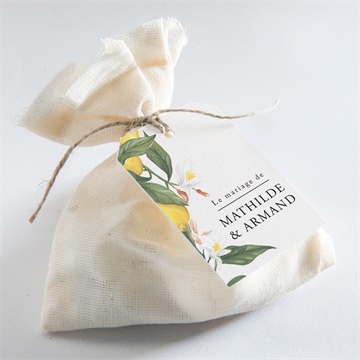 Etiquette mariage citron - Mise en situation