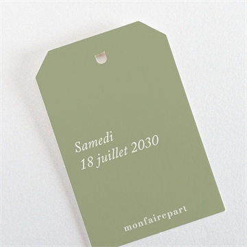 Etiquette mariage arbre de vie - Mise en situation