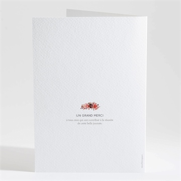 Livret de messe mariage bordeaux - Dos du livret