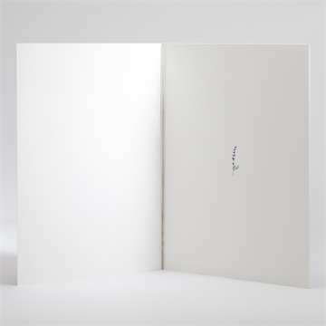 Livret de messe mariage lavande - Intérieur du livret