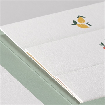 Faire-part naissance citrons et fruits - Détail du faire-part