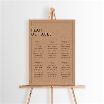Plan de table mariage se rejoindre